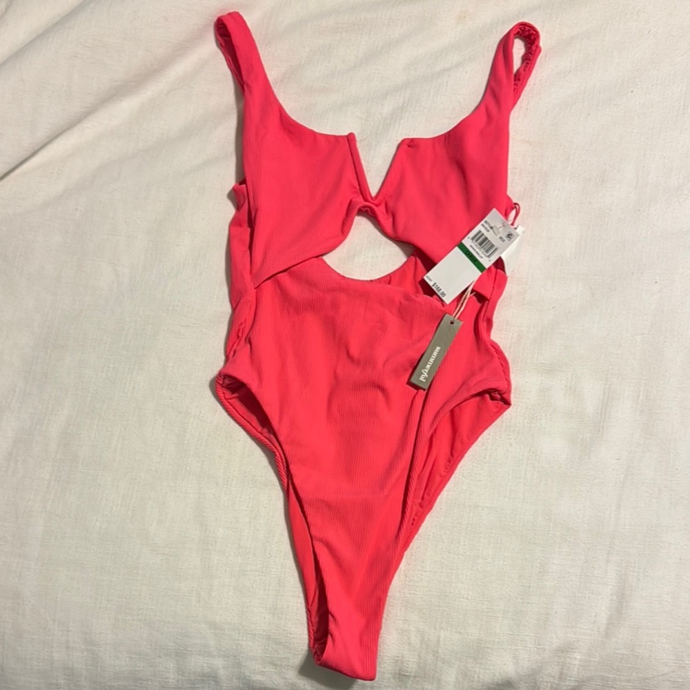 Summersalt Pink One Piece Swimsuit with Modern Cutout